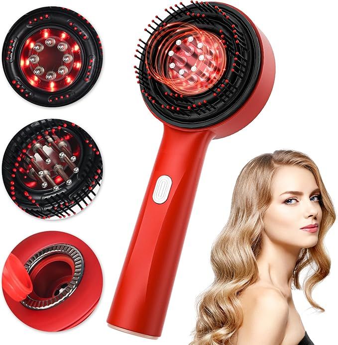 Electric Head Scalp Massager 2 In 1 Scalp Massage Brush And Oil Applicator